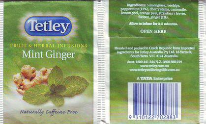 Tetley Fruit & Herbal Mint Ginger