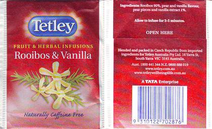 Tetley Fruit & Herbal Rooibos & Vanilla