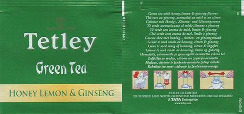 Tetley Green Tea Honey Lemon & Ginseng