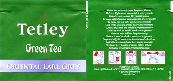 Tetley Green Tea Oriental Earl Grey