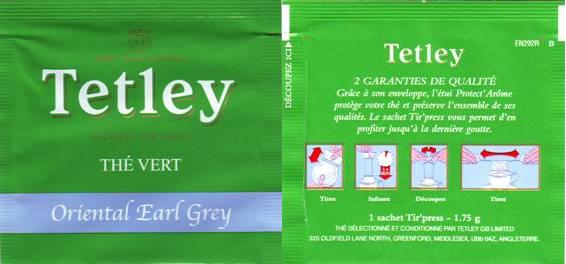 Tetley Thé Vert Oriental Earl Grey