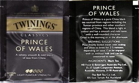 Twinings 0 Australia Prince of Wales