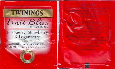 Twinings 0 Fruit Bliss Raspberry Strawberry Loganberry