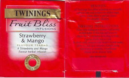 Twinings 0 Fruit Bliss Strawberry Mango