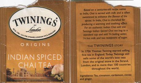 Twinings 0 USA Indian Spiced Chai Tea