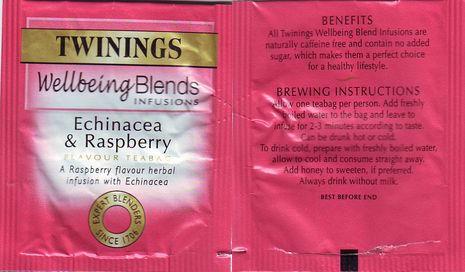 Twinings 0 Wellbeing Blends Echinacea Raspberry