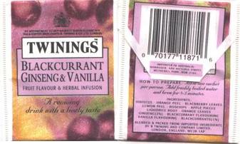 Twinings 001 Blackcurrant Ginseng