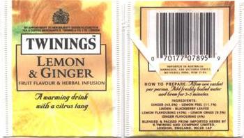 Twinings 001 Lemon Ginger