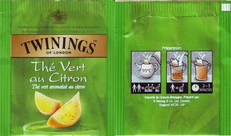 Twinings 003 Thé Vert Au Citron