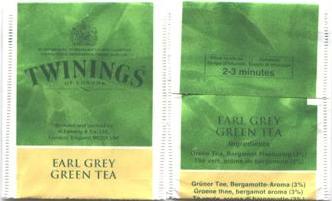 Twinings 005 Earl Grey Green Tea Paper