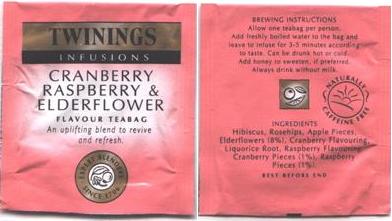 Twinings 006 Cranberryraspberry Elderflower