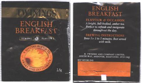 Twinings 008 English Breakfast Strong Flavour