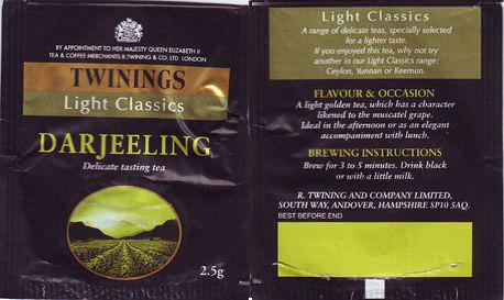 Twinings 008 Light Classics Darjeeling