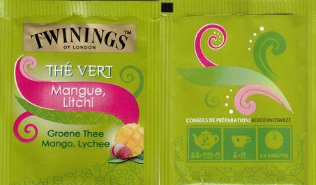 Twinings 063 Thé Vert Mangue Litchi