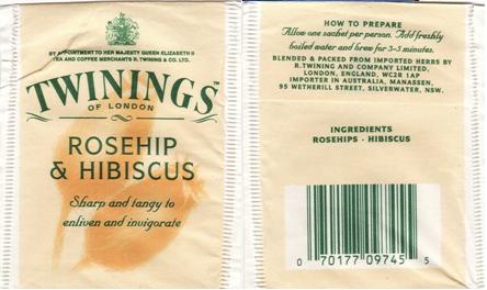 Twinings 097455 Rosehip & Hibiscus