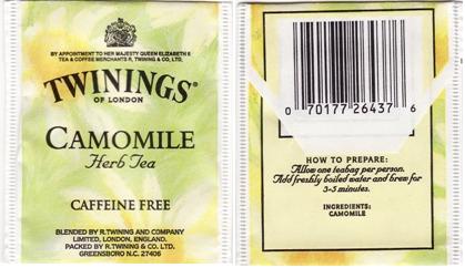 Twinings 179414 Camomile Herb