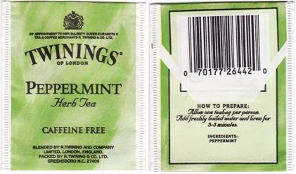 Twinings 179422 Peppermint Herb