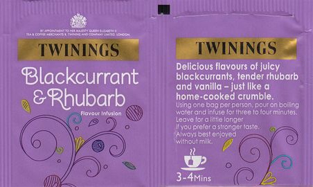 Twinings 60 Blackcurrant & Rhubarb