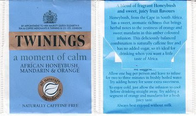 Twinings a Moment of Calm African Honeybush Mandarin & Orange 2