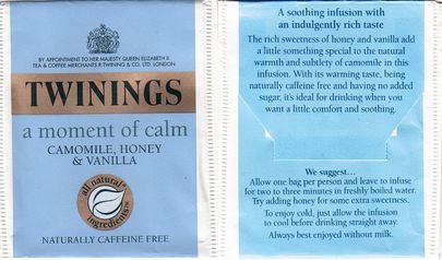 Twinings a Moment of Calm Camomile Honey & Vanilla