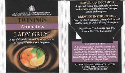 Twinings Aromatics Lady Grey Paper Glossy