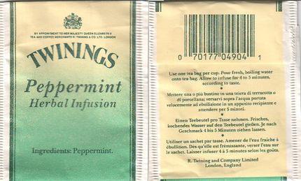 Twinings BG049047 Peppermint Herbal Infusion