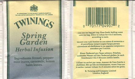 Twinings BG049071 Spring Garden Herbal Infusion