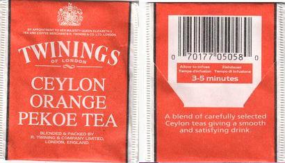 Twinings BG059916 Ceylon Orange Pekoe