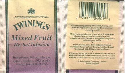 Twinings BG078559 Mixed Fruit Herbal Infusion