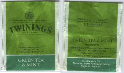 Twinings BG100851 Green Tea Mint