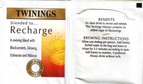 Twinings Blended To Recharge