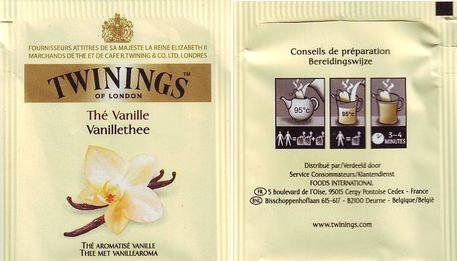 Twinings France Thé Vanille