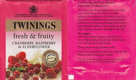 Twinings Fresh & Fruity Cranberry Raspberry & Elderflower No Flap