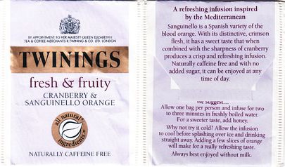 Twinings Fresh & Fruity Cranberry Sanguinello Orange 2