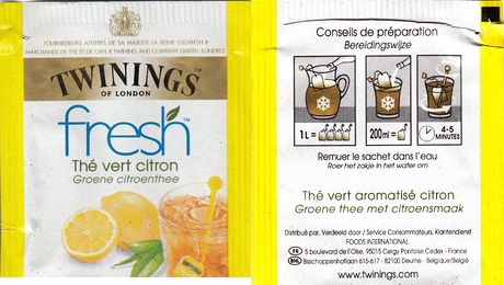 Twinings Fresh Thé Vert Citron