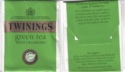 Twinings Green Tea With Cranberry