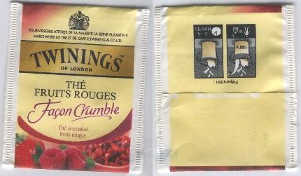 Twinings GV11 Thé Fruits Rouges