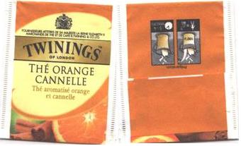 Twinings GV13 Thé Orange Canelle