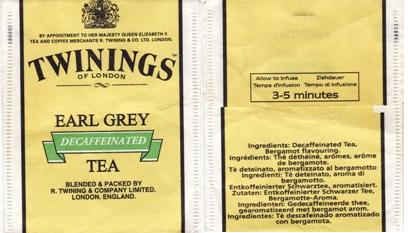 Twinings GV14 Earl Grey Decaff