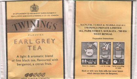 Twinings India Classics Earl Grey Tea