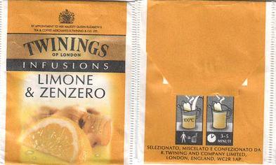 Twinings Infusions Limone & Zenzero Matt