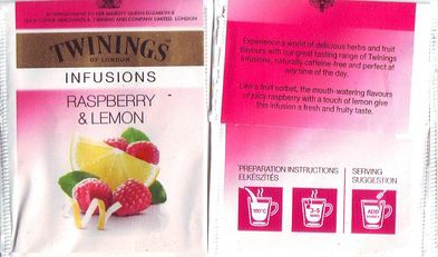 Twinings Infusions Raspberry & Lemon