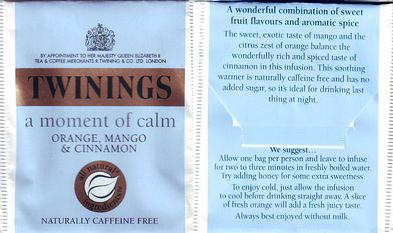 Twinings Moment of Calm Orange Mango & Cinnamon