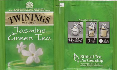 Twinings N Jasmine Green Tea No Flap Ethical Tea Partnership