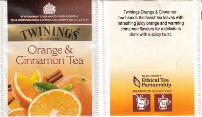 Twinings Orange & Cinnamon Tea Etp