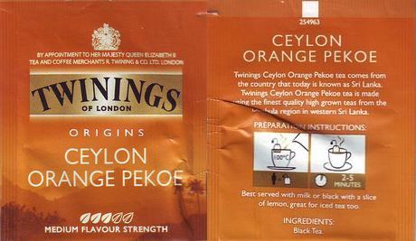 Twinings Origins 254963 Ceylon Orange Pekoe