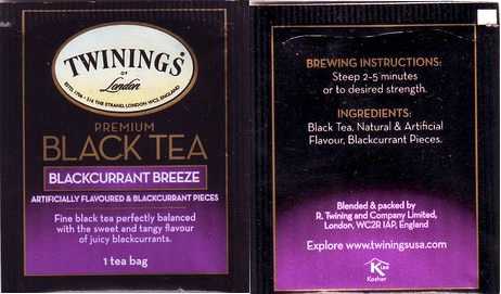 Twinings Premium Black Tea Blackcurrant Breeze