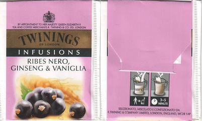 Twinings Ribes Nero Ginseng & Vaniglia Glossy