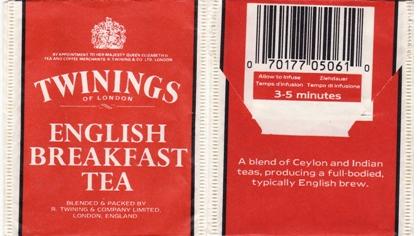 Twinings RPP059896 English Breakfast Tea