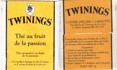 Twinings RPP074182 Thé Au Fruit De La Passion